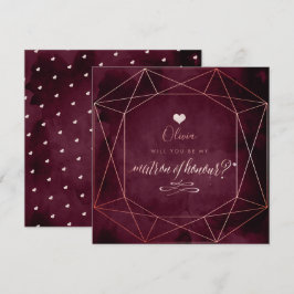 Convites PixDezines Blush Pink + Garnett Iridescente