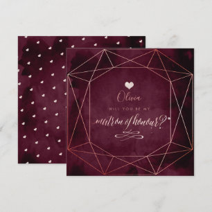 Convites PixDezines Blush Pink + Garnett Iridescente