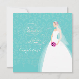 Convites PixDezines Bride 2 B, fundo personalizável