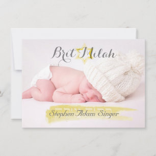 Convites PixDezines brit milah/fotoframe+stars/diy color