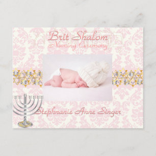 Convites PixDezines brit shalom/quadrado+estrelas/diy cor