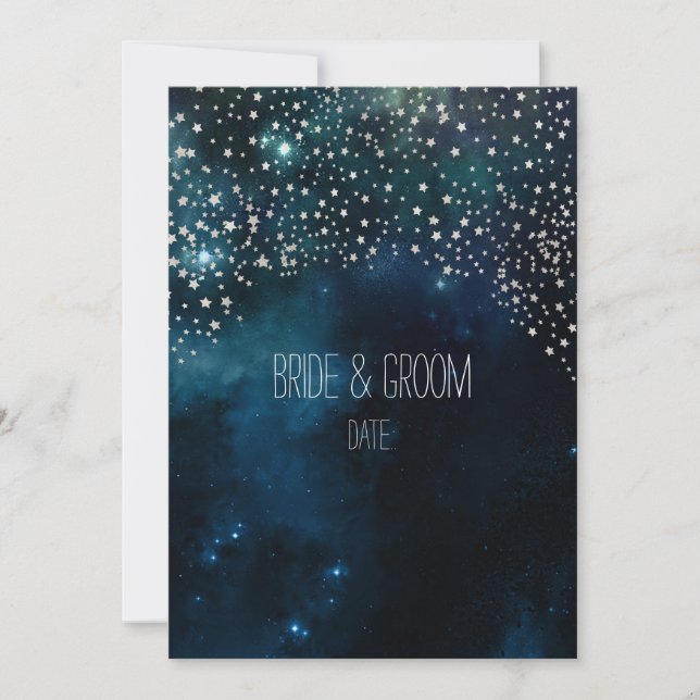 Convites PixDezines Cosmic/NASA/Starry Night (Frente)