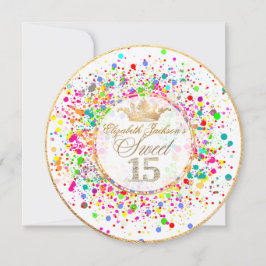 Convites PixDezines Dazzled/Rainbow/Sweet+15