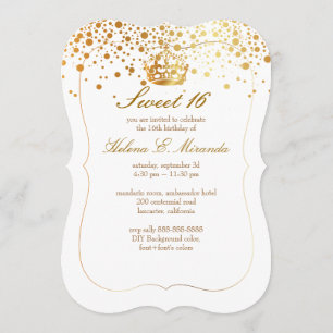 Convites PixDezines deslumbrado/mantenha a calma/Sweet 16/f