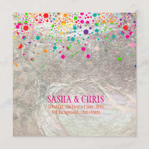 Convites PixDezines deslumbrante/arco-íris/evento de diy/co