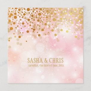 Convites PixDezines deslumbraram/poeira dourada/soa de inve