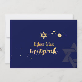 Convites PixDezines DIY color/Na moda Script/Bar Mitzvah