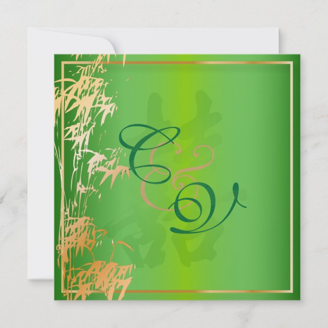 Convites PixDezines Dupla Felicidade, Casamento Chinês (Frente)