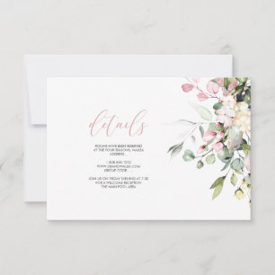 Convites PixDezines Elegante Rosa Choque Eucalipto DETALHES