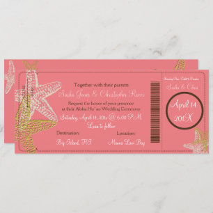 Convites PixDezines Embarque Pass+Starfish Invitations