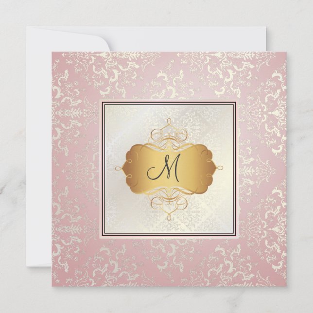 Convites PixDezines Étienne Damask (Frente)