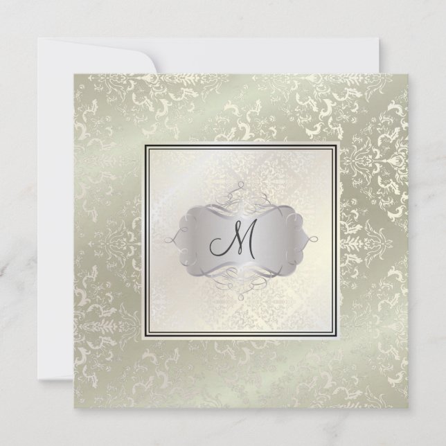 Convites PixDezines Étienne Damask (Frente)