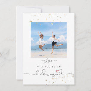 Convites PixDezines Faux Glitter Você Vai... Bridesman