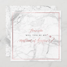 Convites PixDezines Faux Rosa Dourado Matão de Honra