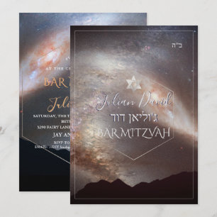 Convites PixDezines Galáxia, Bar Mitzvah da Via Láctea de A
