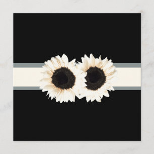 Convites PixDezines girassol branco/fundo escuro+evento!