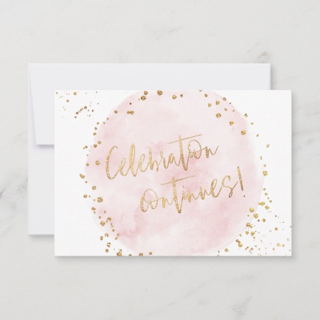 Convites PixDezines H2 Algodão Rosa Bat Mitzvah Recepção (Frente)