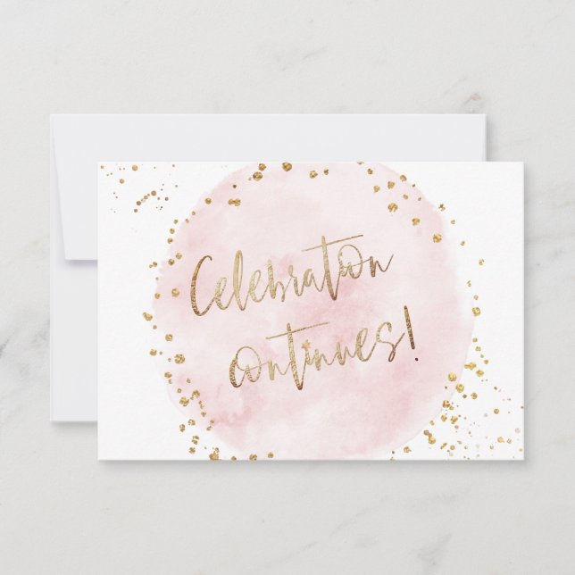 Convites PixDezines H2 Algodão Rosa Bat Mitzvah Recepção Em (Frente)