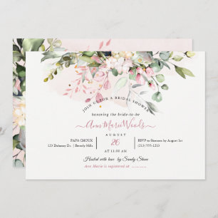 Convites PixDezines H2 Chá de panela Eucalyptus rosa-pinta