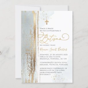 Convites PixDezines H2 Dusty Batismo Azul