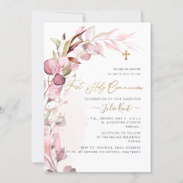 Convites PixDezines H2 Dusty Gum Foliage Comunhão
