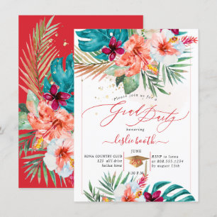Convites PixDezines H2 Graduação De Luau De Paraíso Tropica