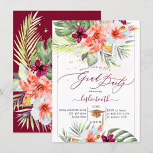 Convites PixDezines H2 Graduação De Luau De Paraíso Tropica