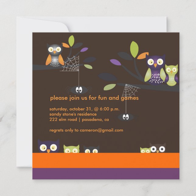Convites PixDezines Halloween, Doce ou Travessura (Frente)
