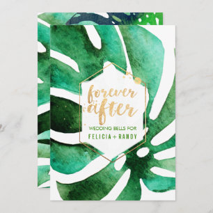 Convites PixDezines havaiano Monstera/DIY Cor de fundo