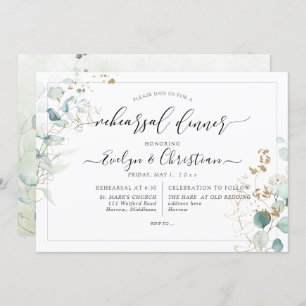 Convites PixDezines Invit De Goma De Aquarela Russa Eucalyp