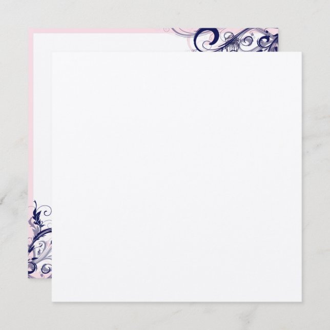 Convites PixDezines la tour eiffel/paris (Frente/Verso)