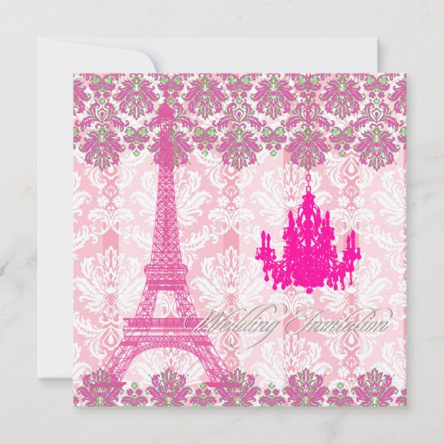 Convites PixDezines la tour eiffel/paris (Frente)