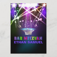 PixDezines laser / luzes de néon bar mitzvah