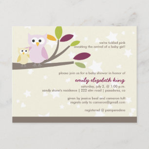 Convites PixDezines Mamãe+bebê para um chá de fraldas