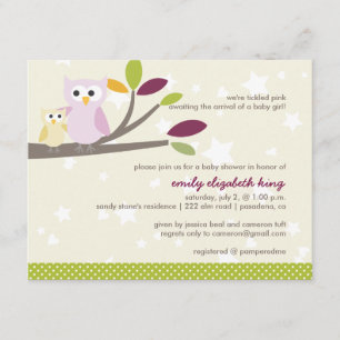 Convites PixDezines Mamãe+bebê para um chá de fraldas