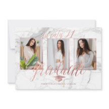 PixDezines Mármore Falso Rosa Dourado Graduação