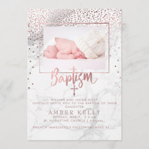 Convites PixDezines Mármore+Pontos de Ouro Rosa Falso/Batis