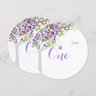 Convites PixDezines mesa n. árvore da vida Bat Mitzvah