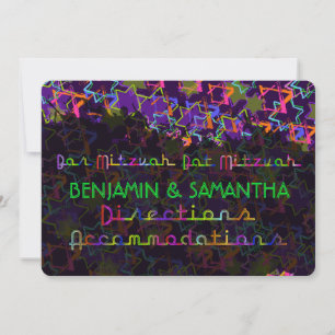 Convites PixDezines NEON/GRUNG STARS/DIREÇÕES