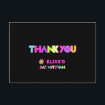 Convites PixDezines Neon Lights Bat Mitzvah Obrigado<br><div class="desc">Sinal de neon PixDezines com luzes neon bat mitzvah obrigado cartas.

✡ Copyright © 2008-2019 PixDezines™. Todos os direitos reservados.</div>