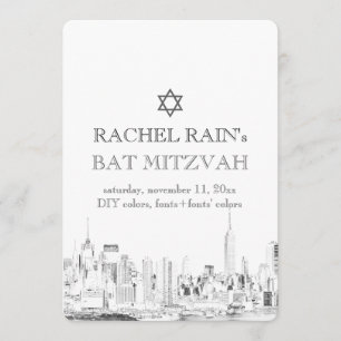 Convites PixDezines NYC Urban/bat mitzvah