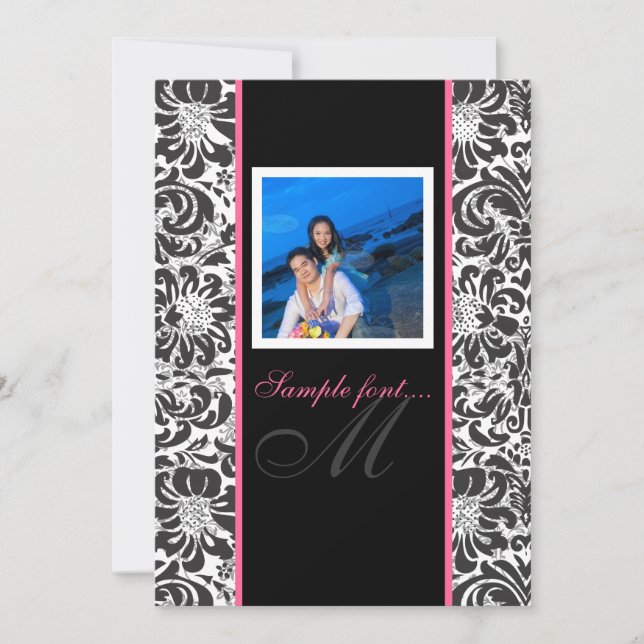 Convites PixDezines para o evento... monograma violora dama (Frente)