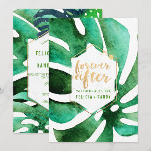 Convites PixDezines para o Havaí Monstera/DIY Cor de fundo