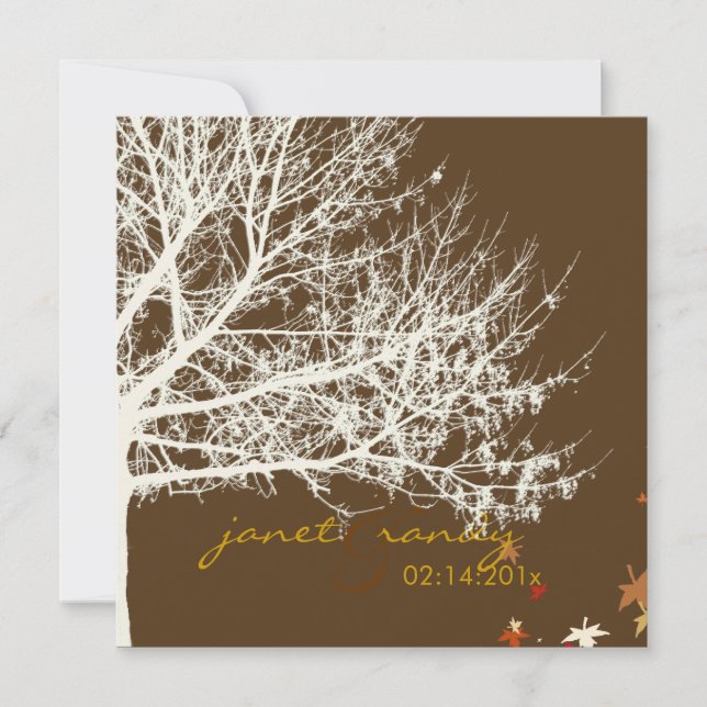 Convites PixDezines pássaros de neve/cor de fundo diy (Frente)