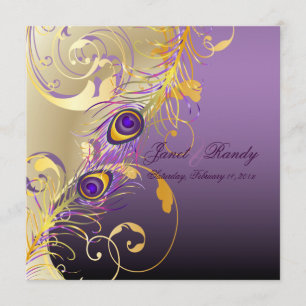 Convites PixDezines pavão pzazz filigrama+espirais/DIY