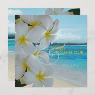 Convites PixDezines PLUMERIA LEI/BEACH/TROPICAL/DIYfonts