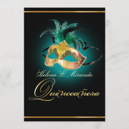 Convites PixDezines Quinceanera/teal/cor DY!!