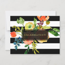 Convites PixDezines recption mitzvah/DIYstripes/floral