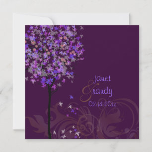 Convites PixDezines retro-violeta
