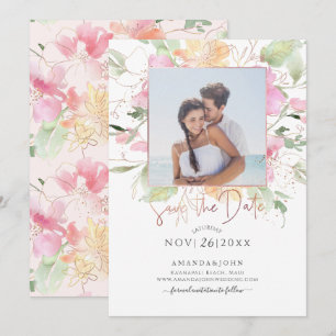 Convites PixDezines Romance Corado, Salve a Data